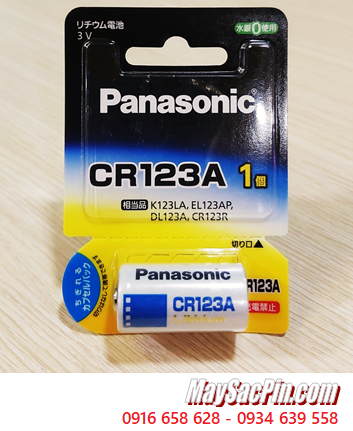 Pin CR123A Pin Panasonic CR123A, CR17345 Lithium 3v (Nội Địa Nhật) chính hãng _Loại Vỉ 1viên
